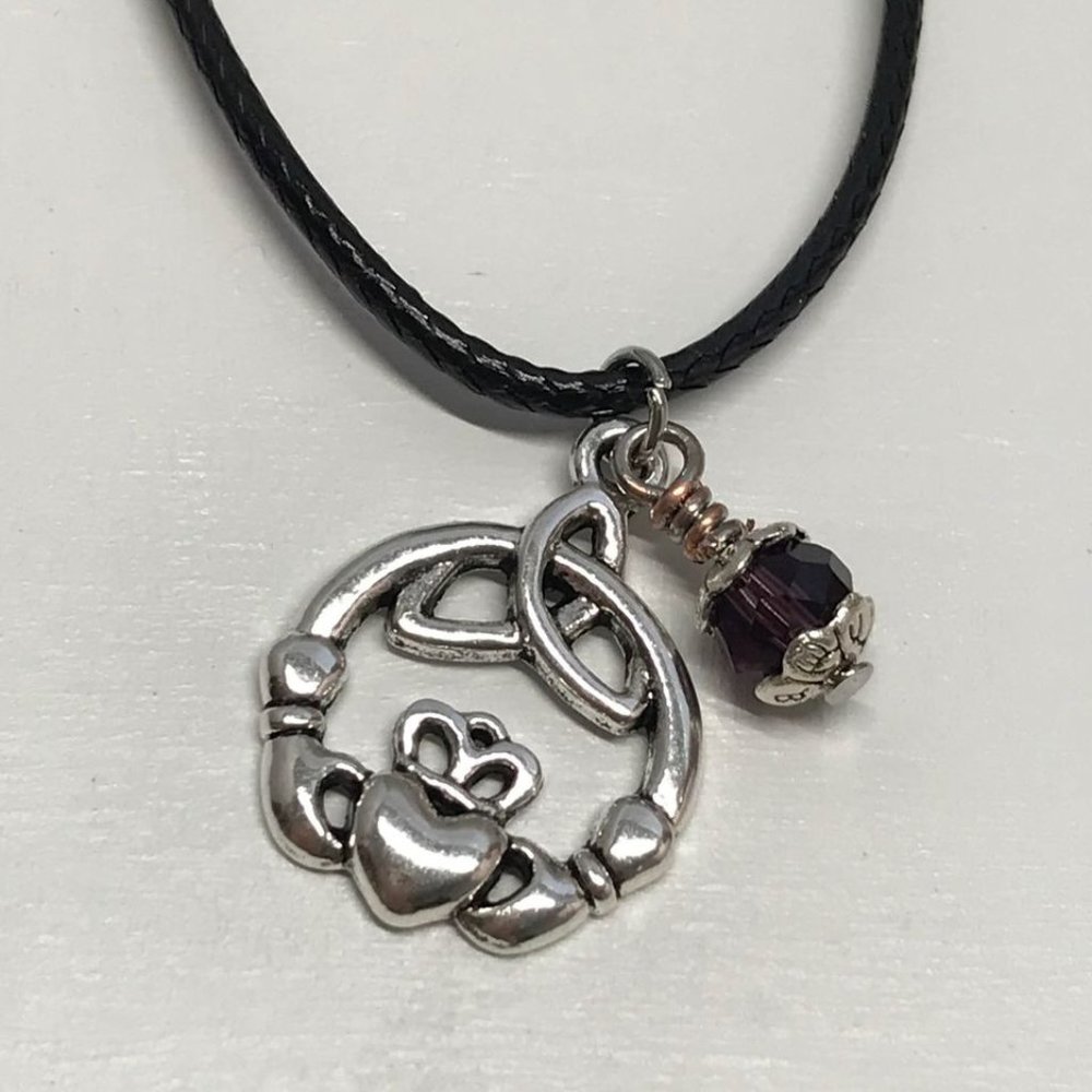 Triquetra Claddagh Charmed Trinity Knot Purple